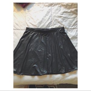 Black Leather Skirt
